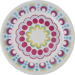 Frisco Kaleidoscope Pattern Non-skid Ceramic Cat Dish -Cat Supplies 256092 PT4. AC SS1800 V1617042722