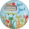 Frisco New York Non-skid Ceramic Cat Dish