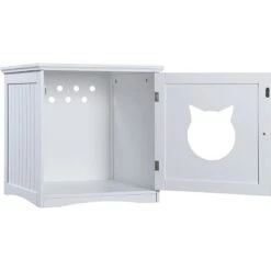 Sweet Barks Wooden Side Table Cat Litter Box Enclosure -Cat Supplies 258686 PT6. AC SS1800 V1603834612