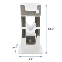TRIXIE Lucano 43.5-in Plush Cat Tree -Cat Supplies 258810 PT1. AC SS1800 V1606746315