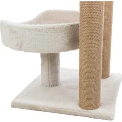 TRIXIE Isaba 24.5-in Plush Carpet Cat Scratching Post, Light Gray -Cat Supplies 258812 PT2. AC SS1800 V1604360803