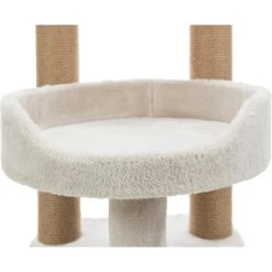 TRIXIE Isaba 24.5-in Plush Carpet Cat Scratching Post, Light Gray -Cat Supplies 258812 PT4. AC SS1800 V1604357207