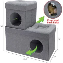 Kitty City Folding Cat Condo -Cat Supplies 259292 PT1. AC SS1800 V1607004788