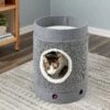 Two By Two The Hawthorn 20.5-in Felt Cat Condo, Grey
