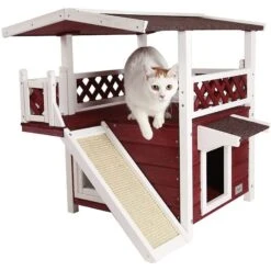 Petsfit Outdoor Cat House With Scratching Pad -Cat Supplies 261509 PT4. AC SS1800 V1605660405