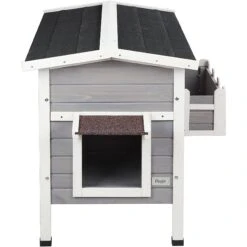 Petsfit Weatherproof Outdoor Cat House With Stairs -Cat Supplies 261514 PT2. AC SS1800 V1605665518