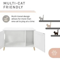 Sam's Pets Becky 24.5-in Cat Tree End Table & Litter Box Enclosure, White 11 Sam's Pets Becky 24.5-in Cat Tree End Table & Litter Box Enclosure, White -Cat Supplies 261880 PT3. AC SS1800 V1635094967