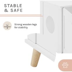 Sam's Pets Becky 24.5-in Cat Tree End Table & Litter Box Enclosure, White 13 Sam's Pets Becky 24.5-in Cat Tree End Table & Litter Box Enclosure, White -Cat Supplies 261880 PT5. AC SS1800 V1635017534