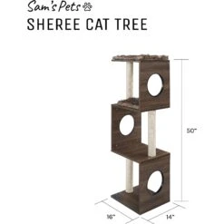Sam's Pets Sheree Cat Tree -Cat Supplies 261894 PT8. AC SS1800 V1635014812