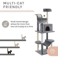 Sam's Pets Submarine 60-in Gray Hard Box Cat Tree, Gray 12 Sam's Pets Submarine 60-in Gray Hard Box Cat Tree, Gray -Cat Supplies 261902 PT3. AC SS1800 V1635094576