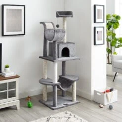Sam's Pets Submarine 60-in Gray Hard Box Cat Tree, Gray 16 Sam's Pets Submarine 60-in Gray Hard Box Cat Tree, Gray -Cat Supplies 261902 PT7. AC SS1800 V1635015405