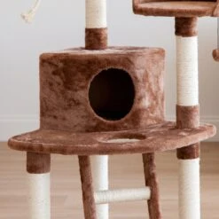 IRIS USA 47-in Plush Cat Tree -Cat Supplies 261920 PT4. AC SS1800 V1628654208