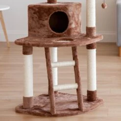 IRIS USA 47-in Plush Cat Tree -Cat Supplies 261920 PT5. AC SS1800 V1628664393