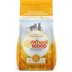 SWheat Scoop Easy Maintenance Clumping Wheat-Corn Cat Litter