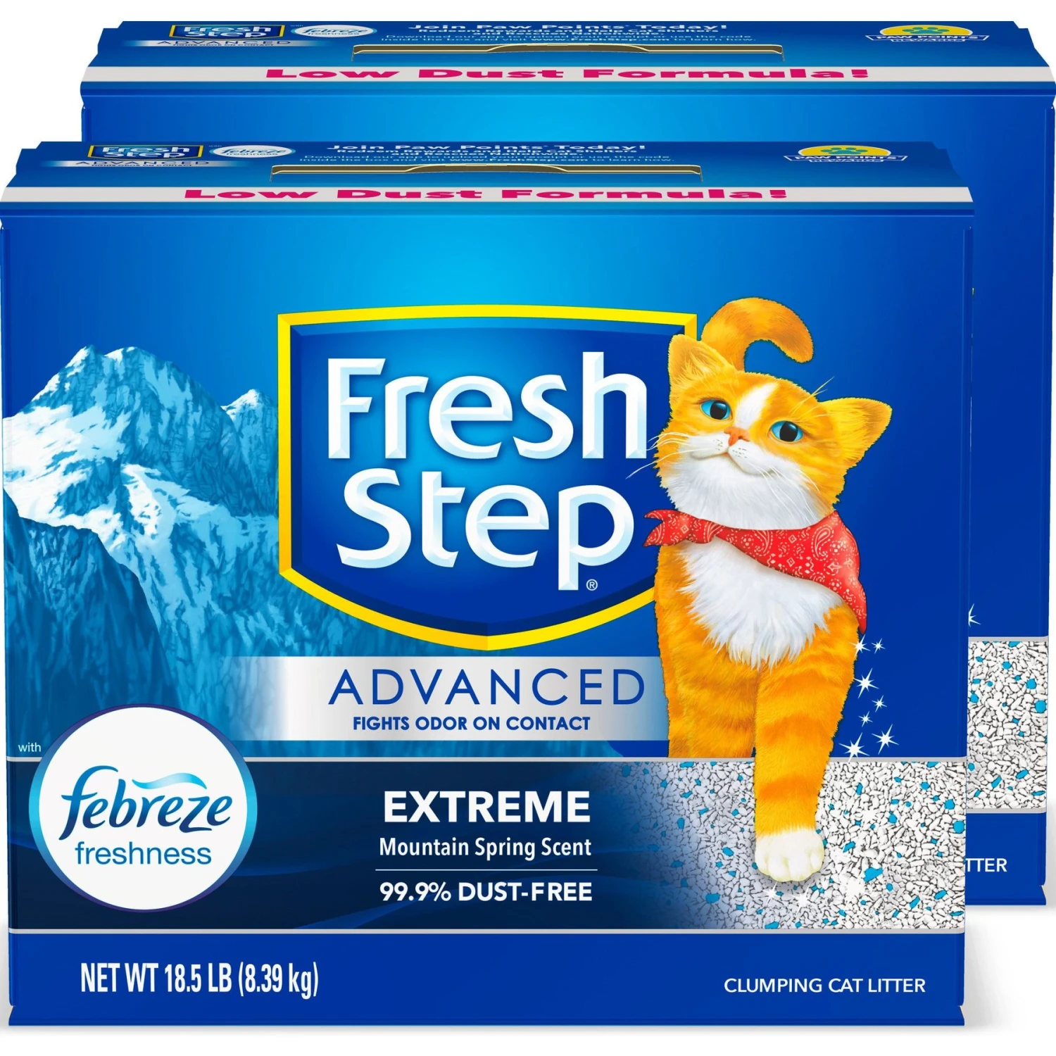 Fresh Step Advanced Extreme Mountain Spring Scented Clumping Clay Cat Litter, 18.5-lb Box 7 Fresh Step Advanced Extreme Mountain Spring Scented Clumping Clay Cat Litter, 18.5-lb Box - Image 7