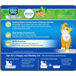 Fresh Step Advanced Refreshing Gain Scented Clumping Clay Cat Litter, 18.5-lb Box, 2 Pack -Cat Supplies 266347 PT7. AC SS1800 V1694464712