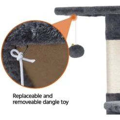 Yaheetech 47.5-in Plush Cat Tree & Condo -Cat Supplies 266564 PT3. AC SS1800 V1619808432