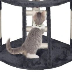 Yaheetech 47.5-in Plush Cat Tree & Condo -Cat Supplies 266564 PT8. AC SS1800 V1619808733