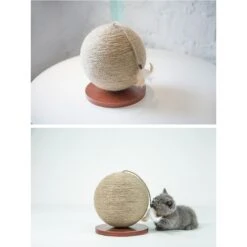 ZEZE Woven Rope Ball Cat Scratcher -Cat Supplies 266577 PT3. AC SS1800 V1668900037
