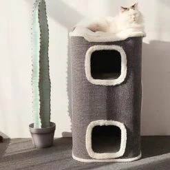 ZEZE Stockholm Multiple Steps Bucket Cat Condo -Cat Supplies 266586 PT4. AC SS1800 V1630097487