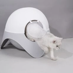 ZEZE Space Capsule Cat Litter Box 8 ZEZE Space Capsule Cat Litter Box -Cat Supplies 266611 PT3. AC SS1800 V1632890525
