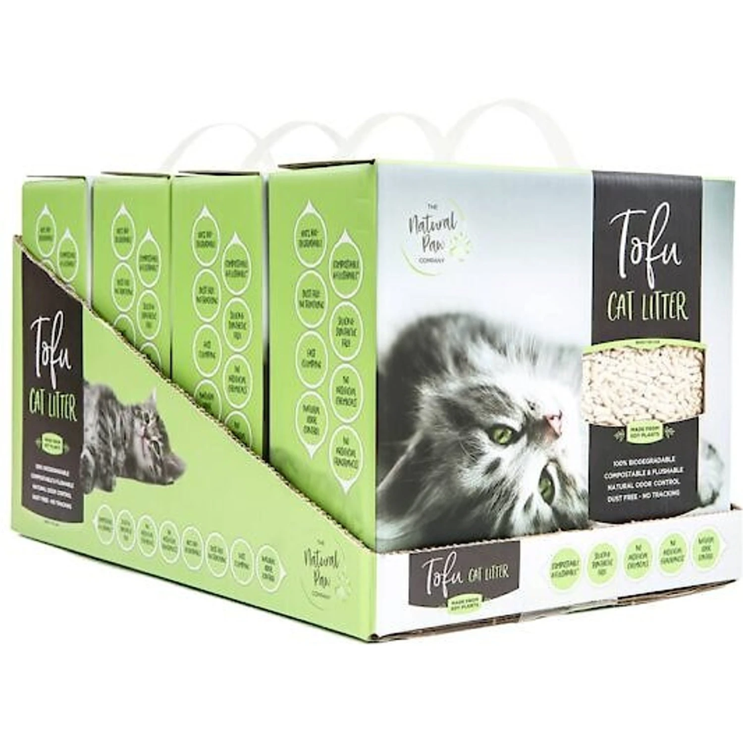 Natural Paw Unscented Tofu Cat Litter, 4.5-lb Bag, Case Of 4 1 Natural Paw Unscented Tofu Cat Litter, 4.5-lb Bag, Case Of 4
