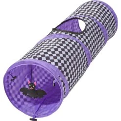 Frisco Halloween Checkered Foldable Play Tunnel Cat Toy With Catnip -Cat Supplies 271304 PT2. AC SS1800 V1690571954