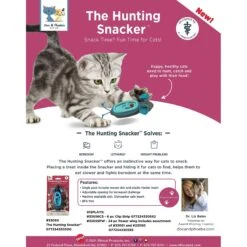 Doc & Phoebe's Cat Co. The Hunting Snacker Interactive Cat Treat Toy, Blue -Cat Supplies 279341 PT7. AC SS1800 V1617398567