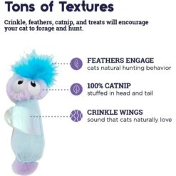 Catstages Swat N Treat Fairy Kicker Cat Toy With Catnip, Purple -Cat Supplies 280192 PT3. AC SS1800 V1636512677