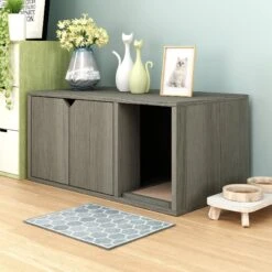 Way Basics ZBoard Paperboard Modern Enclosed Cat Litter Box -Cat Supplies 280425 PT2. AC SS1800 V1690291566