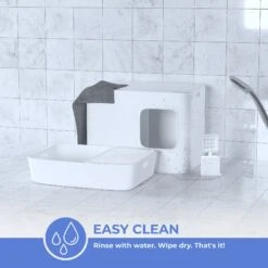 Meowy Studio Loo Enclosed Cat Litter Box Concealment -Cat Supplies 280430 PT3. AC SS1800 V1623358061