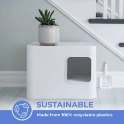 Meowy Studio Loo Enclosed Cat Litter Box Concealment -Cat Supplies 280430 PT6. AC SS1800 V1623358122