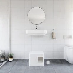 Meowy Studio Loo Enclosed Cat Litter Box Concealment -Cat Supplies 280430 PT8. AC SS1800 V1622121214