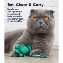Catstages Toss 'N Dangle Frog Plush Cat Toy -Cat Supplies 282265 PT2. AC SS1800 V1636511565