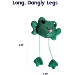 Catstages Toss 'N Dangle Frog Plush Cat Toy -Cat Supplies 282265 PT4. AC SS1800 V1636515718