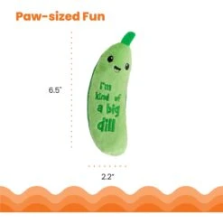 Catstages Crunchy Pickle Kicker Plush Cat Toy With Catnip -Cat Supplies 282267 PT4. AC SS1800 V1636513044