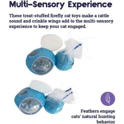 Catstages Firefly Treat Stuffer Cat Toy, 2 Count -Cat Supplies 282269 PT3. AC SS1800 V1636506199