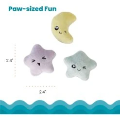 Catstages Toss 'N Twinkle Plush Cat Toy With Catnip, 3 Count -Cat Supplies 282271 PT4. AC SS1800 V1636501616