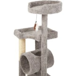 Frisco 54-in Real Carpet Cat Tree With Tunnel And Square Perches -Cat Supplies 282767 PT3. AC SS1800 V1621949643