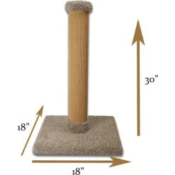 Royal Cat Boutique 30-in Sisal Cat Scratching Post, Neutral -Cat Supplies 284910 PT3. AC SS1800 V1628562973