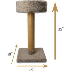 Royal Cat Boutique 35-in Cat Scratching Post, Neutral -Cat Supplies 284934 PT3. AC SS1800 V1628557320
