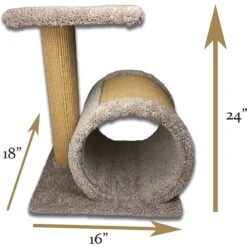 Royal Cat Boutique Hiding Tunnel Cat Toy, Neutral -Cat Supplies 284999 PT3. AC SS1800 V1628561173