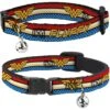 Buckle-Down DC Comics Wonder Woman Personalized Breakaway Cat Collar With Bell