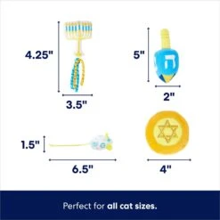 Frisco Holiday 8 Days Of Hanukkah Cardboard Calendar With Toys For Cats -Cat Supplies 287301 PT1. AC SS1800 V1694812787