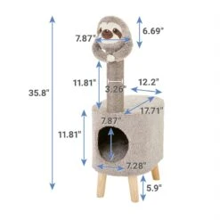 Frisco Animal Series Cat Condo, Sloth -Cat Supplies 289341 PT1. AC SS1800 V1631047399