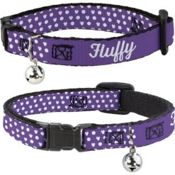 Buckle-Down Disney Minnie Mouse Ears Personalized Breakaway Cat Collar With Bell