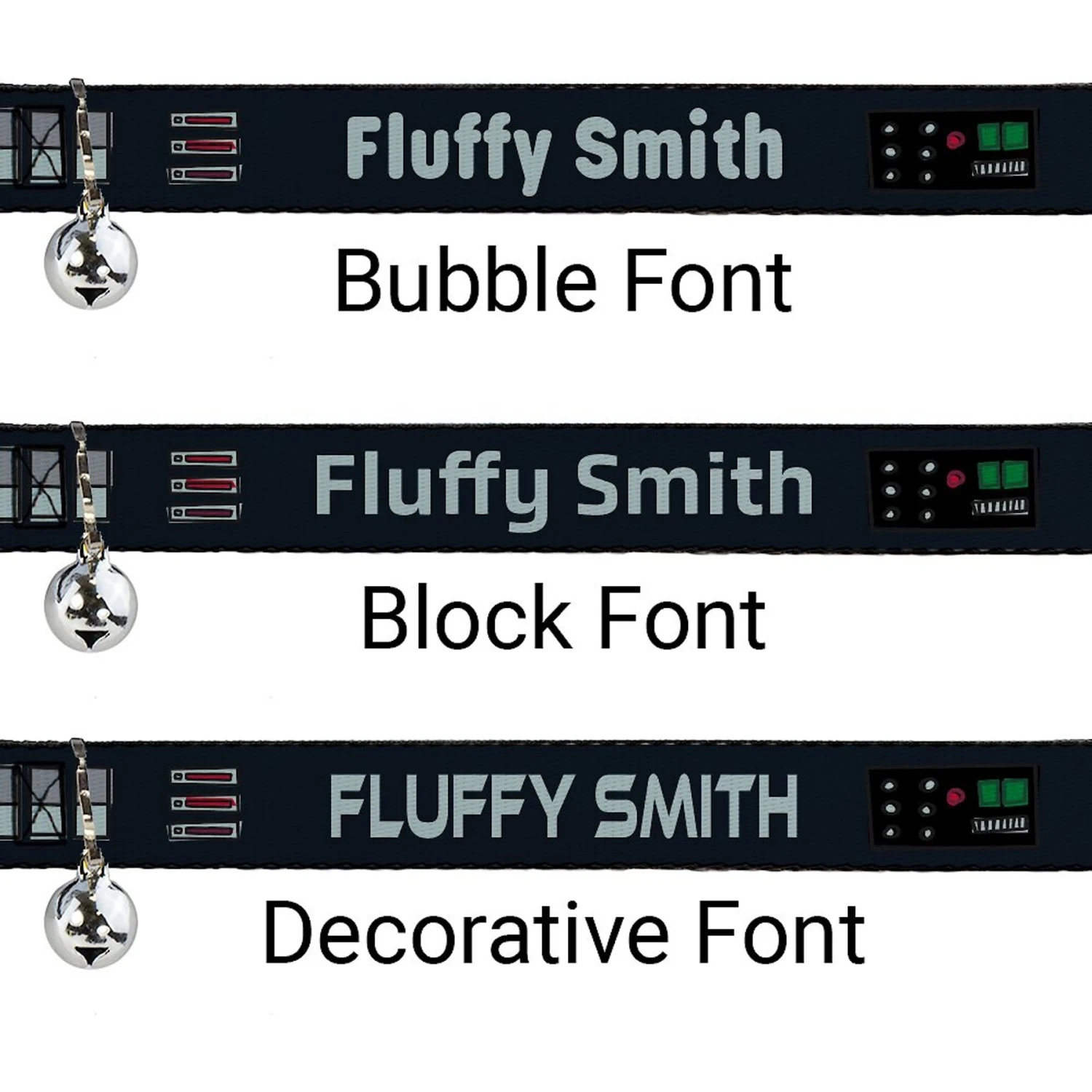 Buckle-Down Star Wars Darth Vader Utility Belt Bounding Personalized Breakaway Cat Collar With Bell 2 Buckle-Down Star Wars Darth Vader Utility Belt Bounding Personalized Breakaway Cat Collar With Bell - Image 2