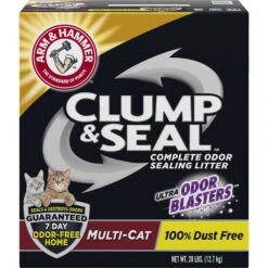 Frisco Plush, Teaser, Ball & Tri-Tunnel Variety Pack Cat Toy With Catnip, 20 Count & Arm & Hammer Litter Clump & Seal Multi-Cat Scented Clumping Clay Cat Litter -Cat Supplies 293064 PT3. AC SS1800 V1620013628