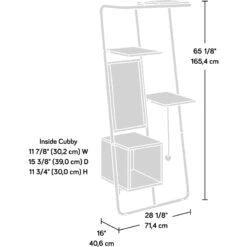 Sauder Baxter Cat Ladder, Misted Elm -Cat Supplies 294887 PT1. AC SS1800 V1633022242