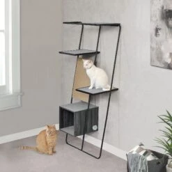 Sauder Baxter Cat Ladder, Misted Elm -Cat Supplies 294887 PT2. AC SS1800 V1633021918